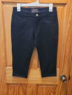 Z@R Black Capris Slim Stretch Jeans